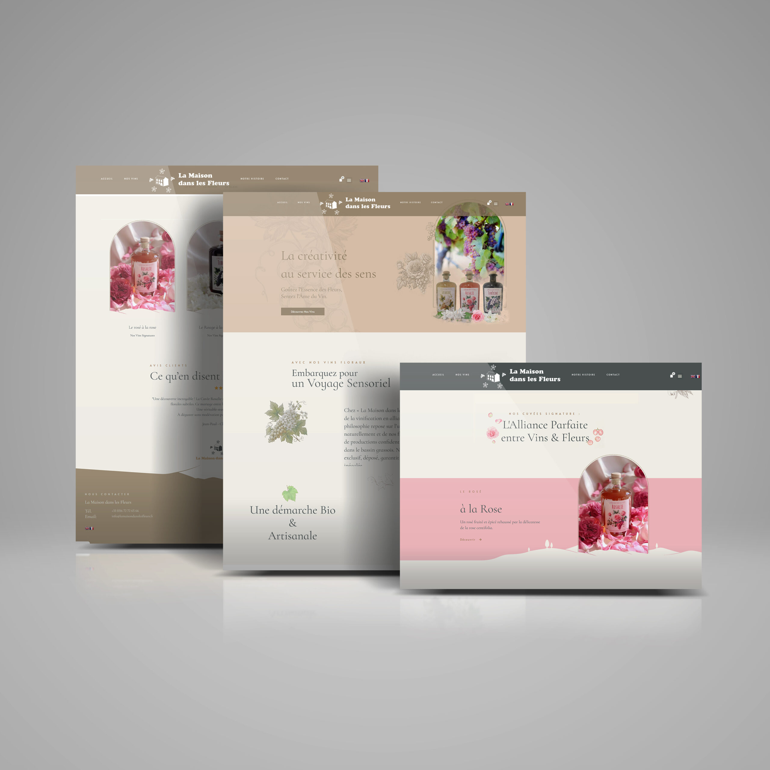 Site web La Maison dans les Fleurs